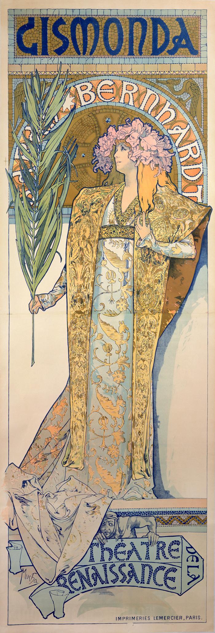 알폰스 무하 ‘Gismonda, 1894, Coulour lithograph, 216 x 74.2cm’ / 사진= Mucha Trust 2024