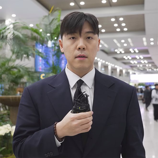 홍석현 아나운서 블랙컴뱃 유튜브 콘텐츠 첫 출연 모습. 사진=이데아 파라곤 영상 화면