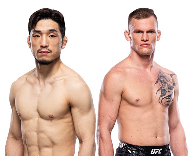 Road to UFC 시즌3 밴텀급 8강 토너먼트 우승자 유수영(왼쪽), UFC 1패 에이제이 커닝햄. 사진=TKO