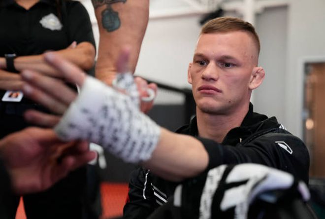 에이제이 커닝햄이 2024년 3월 미국 네바다주 엔터프라이즈 UFC on ESPN+ 96 라이트급 출전을 준비하고 있다. 사진=TKO