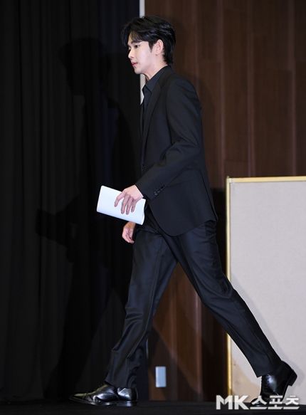 김수현은 31일 오후, 서울 상암 스탠포드호텔에서 긴급 기자회견을 열었다.사진=천정환 기자