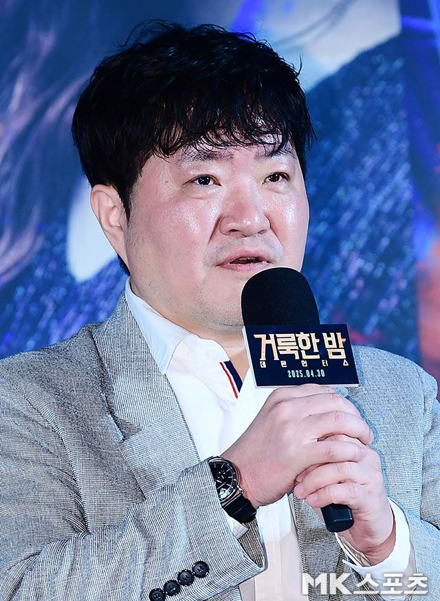 2일 오전 서울 롯데시네마 건대입구에서 영화 ‘거룩한 밤: 데몬 헌터스’(이하 ‘거룩한 밤’)의 제작보고회가 진행됐다. 이날 현장에는 배우 마동석, 서현, 이다윗, 경수진, 정지소, 임대희 감독이 참석했다. / 사진 = 김영구 기자