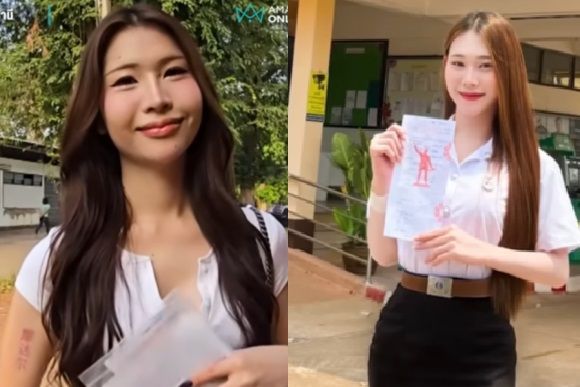 징병검사를 위해 지난 1일(현지시간) 징병 검사장에 ‘성 정체성 증명서’를 들고 나타난 트렌스젠더 여성들. [사진 = 채널 7, 유튜브 AMARINTV]