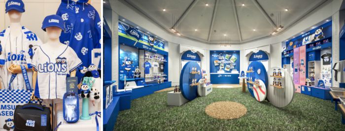 삼성라이온즈 협업 상품 및 반짝 상점 / 사진=삼성물산