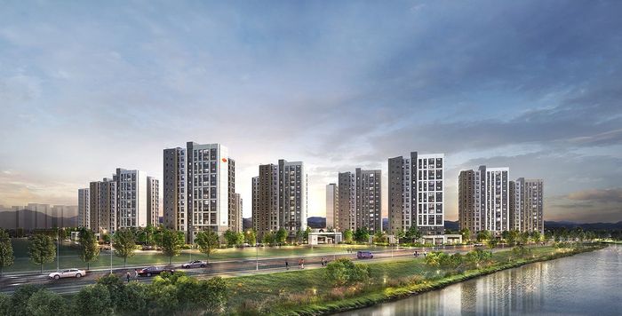 5월 부천대장서 분양하는 ‘e편한세상 대장 퍼스티움 5블록’ 투시도. DL이앤씨