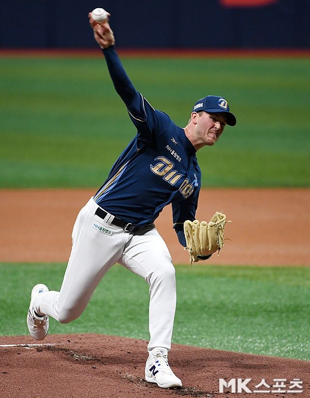 NC 라일리는 10일 수원 KT전에서 무려 14개의 탈삼진을 뽑아냈다. 사진=천정환 기자
