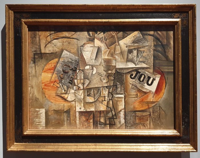 피카소의 큐비즘 대표작 ‘죽은 새들’(1912). [김유태 기자]