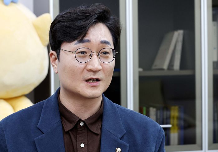 장철민 더불어민주당 의원이 매일경제와 인터뷰하고 있다. [김호영 기자]