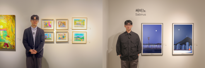 콰야 및 싸비노 작가 / 사진=호텔 안테룸 서울