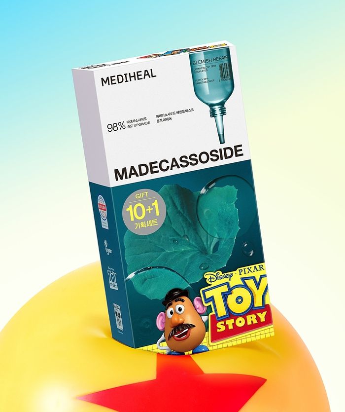 메디힐이 토이스토리와 협업한 마데카소사이드 에센셜 마스크팩 [메디힐 인스타그램]