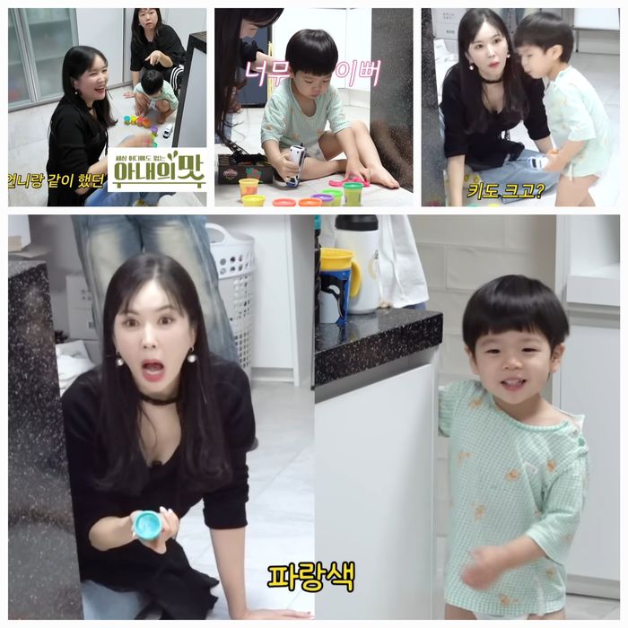 장영란은 준범 군의 또렷한 리액션과 넘치는 에너지를 보고는 감탄을 연발했다.사진=유튜브 채널 ‘A급 장영란’