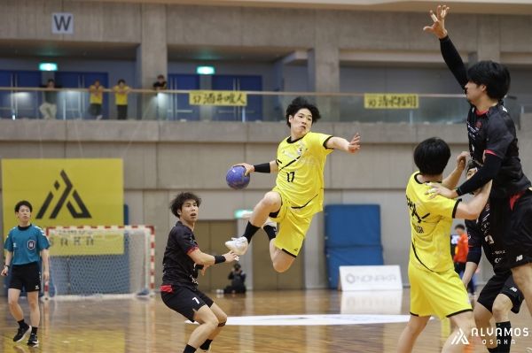 사진 2024-25 일본 남자 핸드볼리그 H 20라운드 알라모스 오사카와 지그스타 도쿄의 경기 모습, 사진 출처=알라모스 오사카