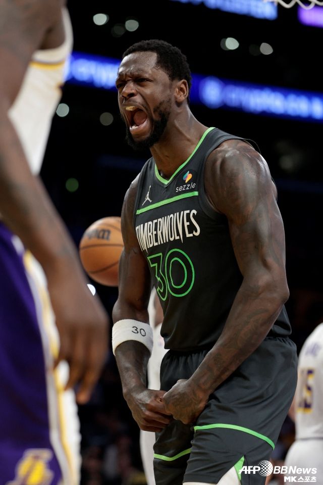 줄리어스 랜들의 퍼포먼스는 분명 의미가 있었다. 사진(로스엔젤레스 미국)=AFPBBNews=News1