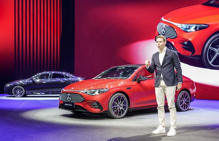 중국 전용 CLA의 모습. [사진출처=한국자동차기자협회]