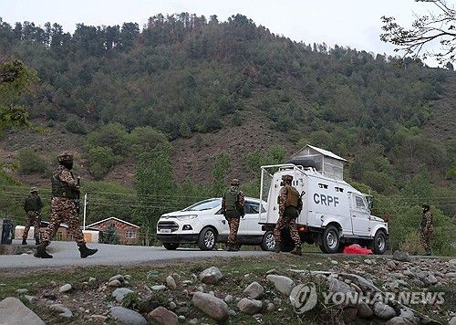 인도 카슈미르 테러 발생 지역. [EPA 연합뉴스]