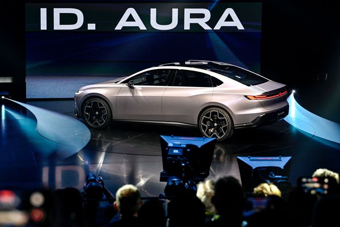새로 공개된 폭스바겐의 ID. 아우라 [AFP=연합뉴스]