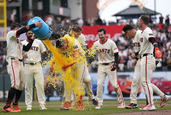 샌프란시스코는 끝내기 승리를 거뒀다. 사진= Getty Images/AFP= 연합뉴스 제공