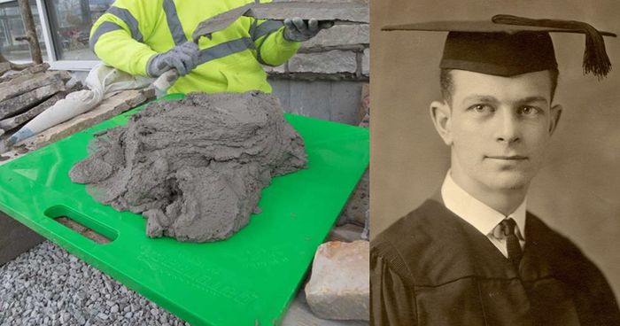 모터보드(왼쪽)와 학사모. 솔직히 학사모에서 모터보드를 최초로 연상한 사람의 씽크빅은 두려울 정도다. 그냥 옆에 있던 평평한 사물 이름 아무거나 붙인 거 아닌가 싶다. 한국에서 탄생했다면 필시 고인돌모자였으리라. [사진 출처=Marshalltown Masonry Tools, 공공 저작물]