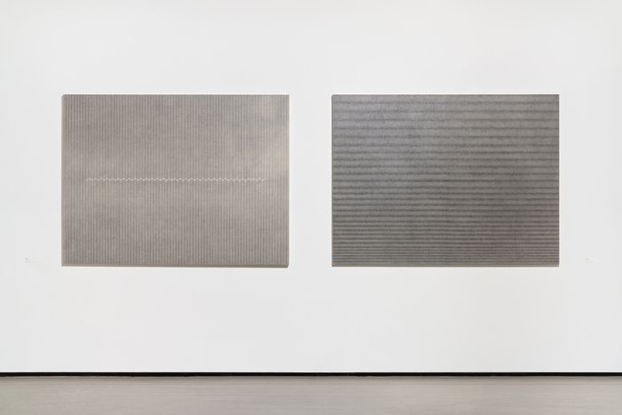 김범중의 ‘Coherence’(2024·왼쪽)와 ‘Threshold’(2025). 김종영미술관