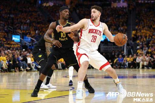 알피렌 센군은 주전 센터로서 역할을 다했다. 사진(美 샌프란시스코)=ⓒAFPBBNews = News1