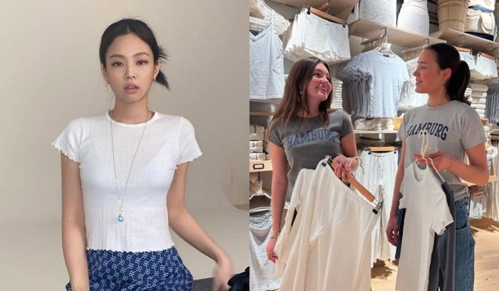 한국에 상륙한 브랜디멜빌.[사진출처=제니·브랜디멜빌 인스타그램 갈무리]