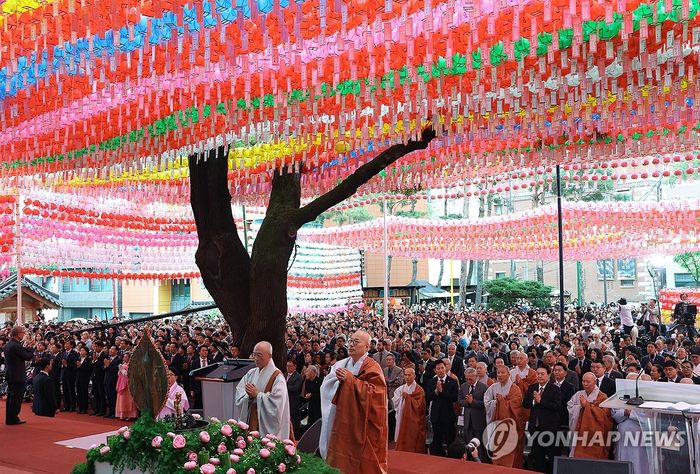 2024년  조계사 봉축법요식. 연합뉴스