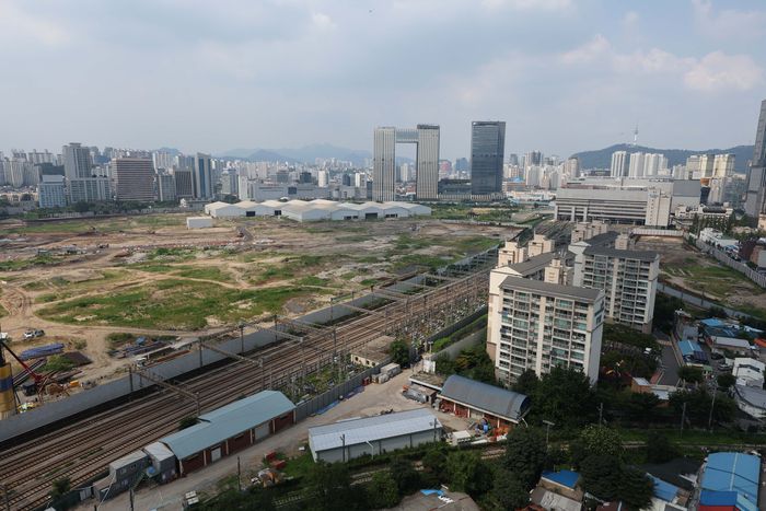 용산정비창 일대 전경. 매경DB