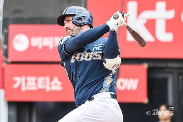 데이비슨은 7일 수원 KT전에서 쾌조의 타격감을 뽐냈다. 사진=NC 제공