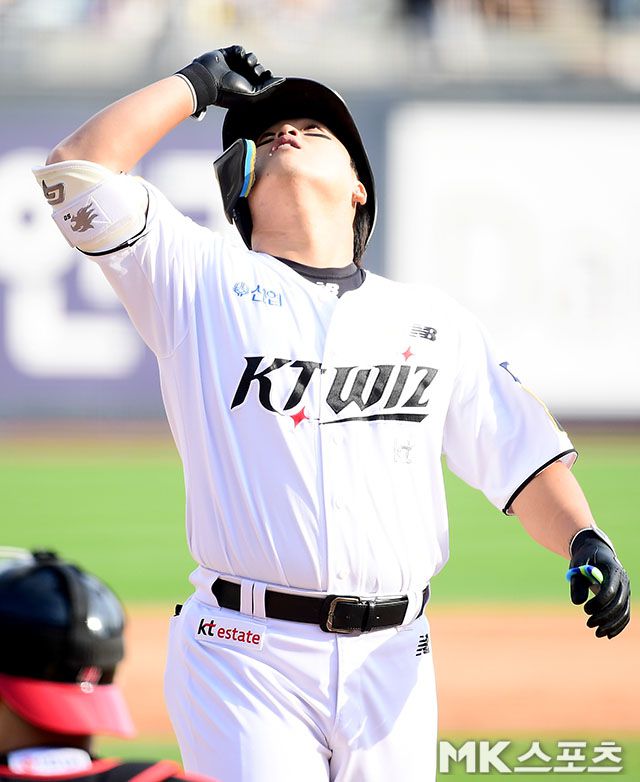 KT 강백호는 7일 수원 NC전에서 홈런을 쳤다. 사진=김영구 기자
