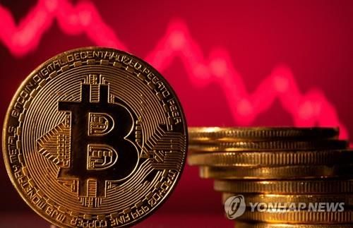 비트코인 모형 이미지 [로이터 = 연합뉴스]