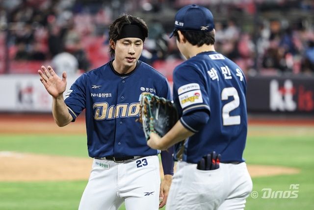 최근 NC의 상승세를 이끌고 있는 천재환. 사진=NC 제공