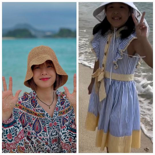 조윤희와 딸 로아가 서로를 찍어주며 완성한 찐 모녀 케미로 또 한 번 팬심을 흔들었다.사진=조윤희 SNS