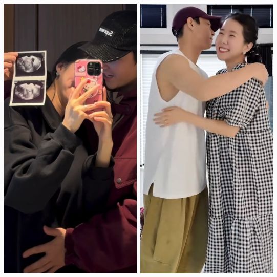 김지혜가 쌍둥이 임신 중 낙상 사고를 겪고 극적으로 아이들의 건강을 확인했다.사진=김지혜 SNS