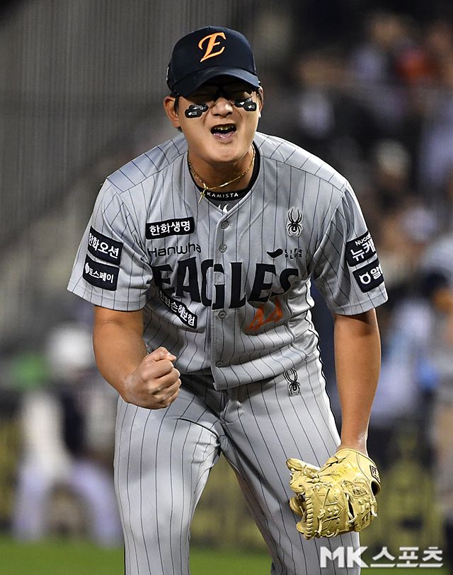 20일 울산 NC전에서 한화의 승리를 지켜낸 김서현. 사진=천정환 기자