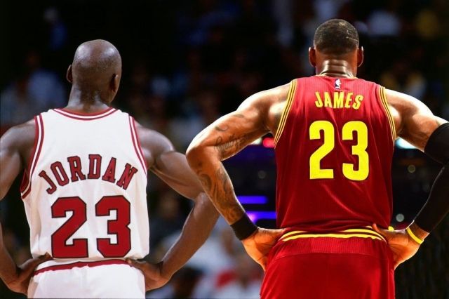 마이클 조던(좌)과 르브론 제임스의 NBA ‘GOAT’ 논쟁은 현재진행형이다. 사진=X