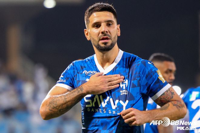 알 힐랄에서 활약 중인 잉글랜드 프리미어리그 출신 스트라이커 알렉산다르 미트로비치. 사진=AFPBBNews=News1