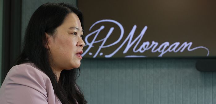 Jpyce Chang JP모건 글로벌 리서치 총괄이 매일경제와 인터뷰 하고 있다. [이승환 기자]