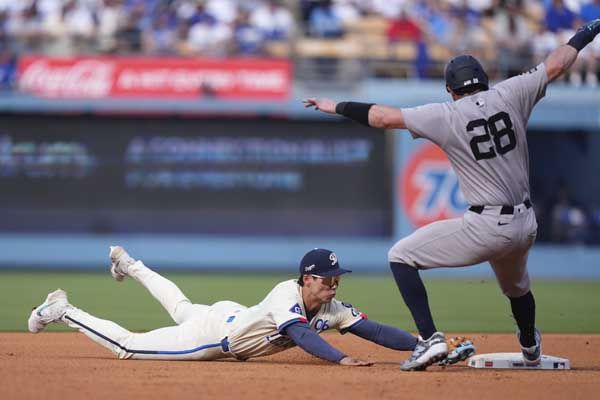김혜성은 수비에서도 좋은 모습 보여줬다. 사진= AP= 연합뉴스 제공