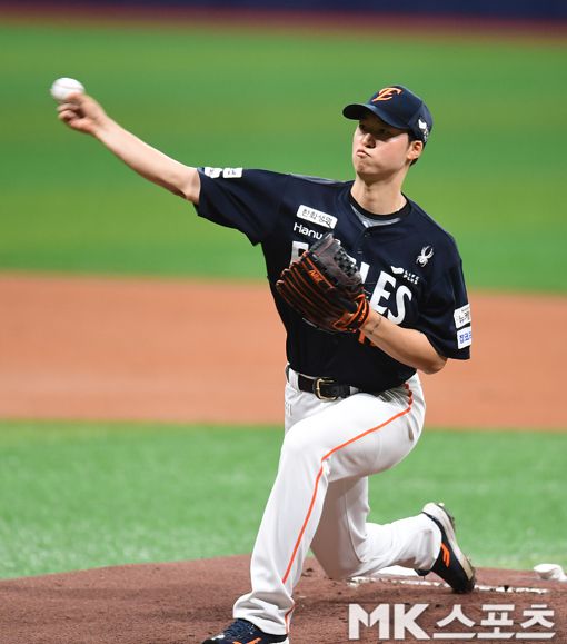 한화 엄상백은 5월 31일 창원 NC전에서 반등의 계기를 마련했다. 사진=김재현 기자