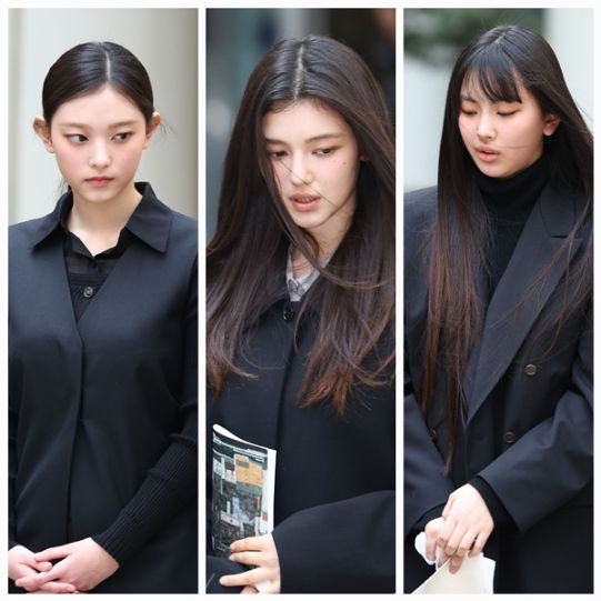 5일 서울중앙지법 민사합의41부에서는 어도어가 뉴진스 다섯 멤버를 상대로 낸 전속계약 유효확인 소송의 두 번째 변론이 열렸다. 사진=연합뉴스 자료사진