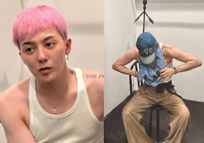 빅뱅 멤버 지드래곤이 자신의 인스타그램에 근육질 몸매를 공개해 눈길을 끌었다. [사진출처 = 지드래곤 인스타그램]