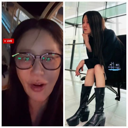 고현정이 인생 첫 라이브 방송을 부산에서 성공시켰다. 사진=고현정 SNS