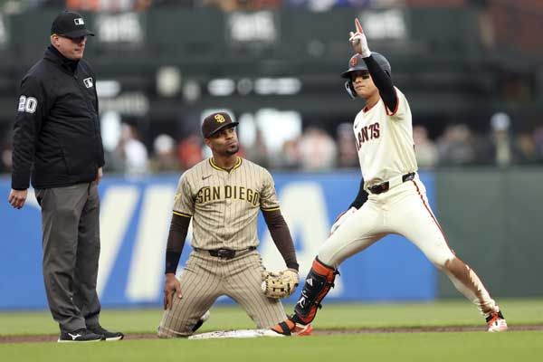 이정후는 지난 두 경기에서 2루타 3개를 기록했다. 사진= Scott Strazzante/San Francisco Chronicle via AP= 연합뉴스 제공