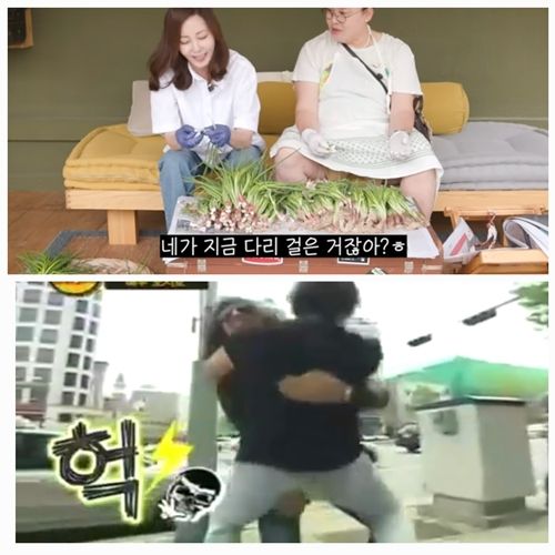 배우 김남주가 금기로 여겨졌던 ‘오지호 나쁜손 사건’을 소환하며 이영자에게 통쾌한 한방을 날렸다. 사진=이영자TV, tvN