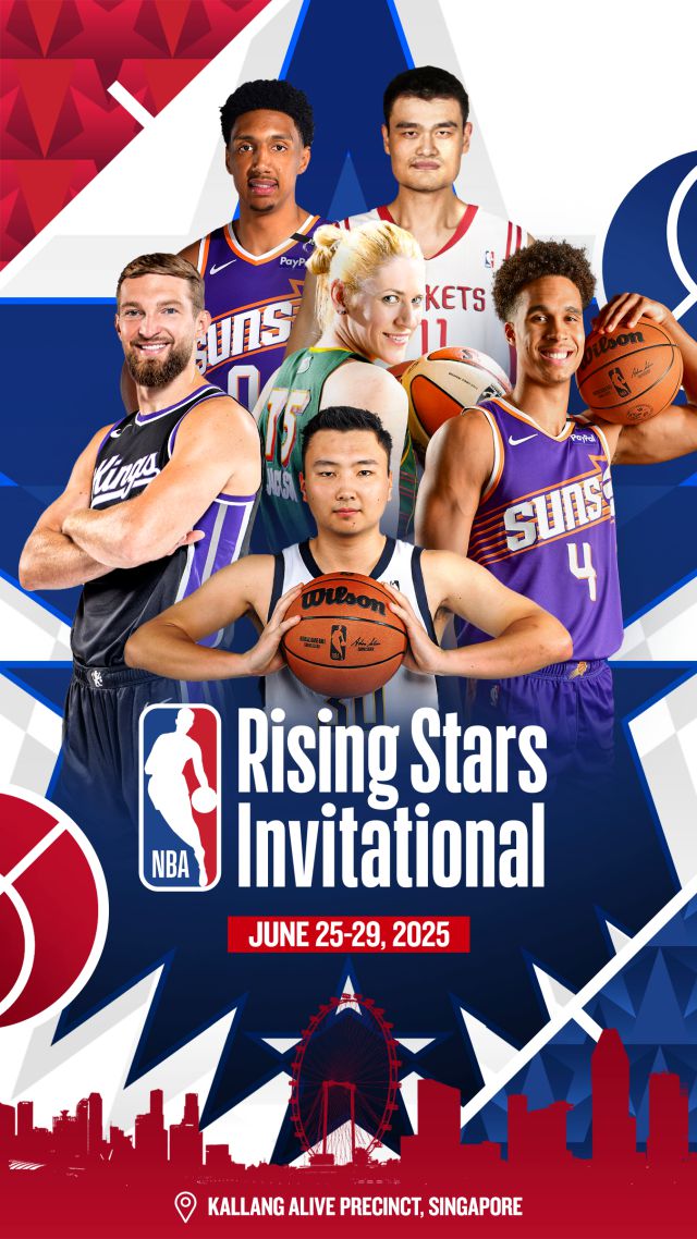 NBA는 오는 25일부터 29일까지 싱가포르 칼랑 테니스 허브에서 개최되는 제1회 NBA 라이징 스타 인비테이셔널에 세 차례 NBA 올스타에 선정된 도만타스 사보니스와 두 차례 WNBA 챔피언에 오른 로렌 잭슨이 참가한다고 발표했다. 사진=NBA 제공