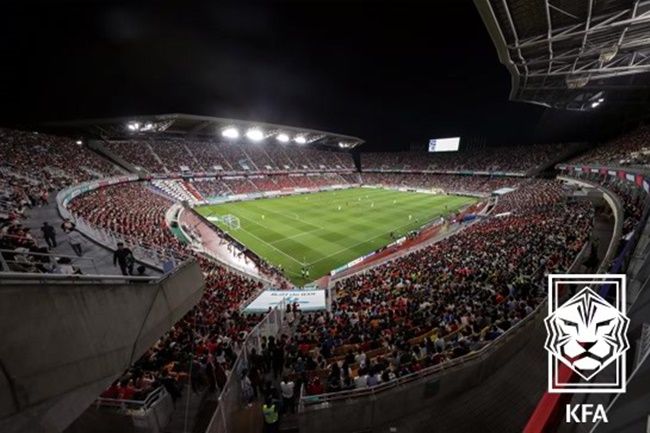 홍명보호의 첫 홈경기 매진은 3월 25일 열린 요르단전이다. 사진=대한축구협회