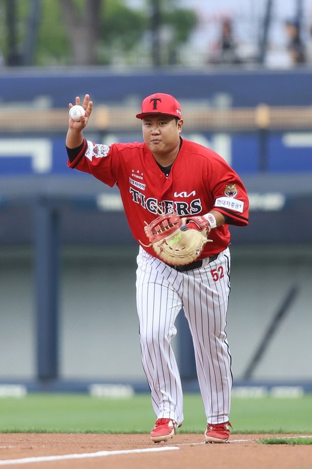 황대인은 10일 광주 삼성전에서 웃지 못했다. 사진=KIA 제공