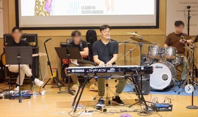 유치원 ‘커리어 위크’에 참석한 박진영. 사진l박진영 SNS 캡처