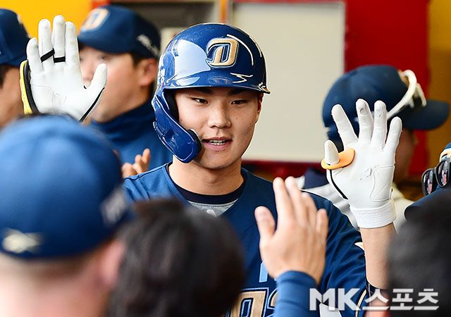 김주원은 11일 고척 키움전에서 맹타를 휘둘렀다. 사진=김영구 기자