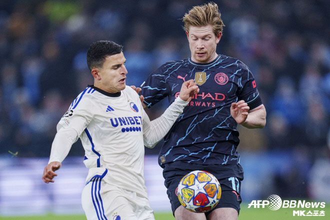 케빈 더 브라위너(사진 오른쪽). 사진=AFPBBNews=News1